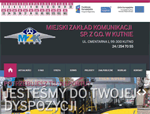 Tablet Screenshot of mzk.kutno.pl